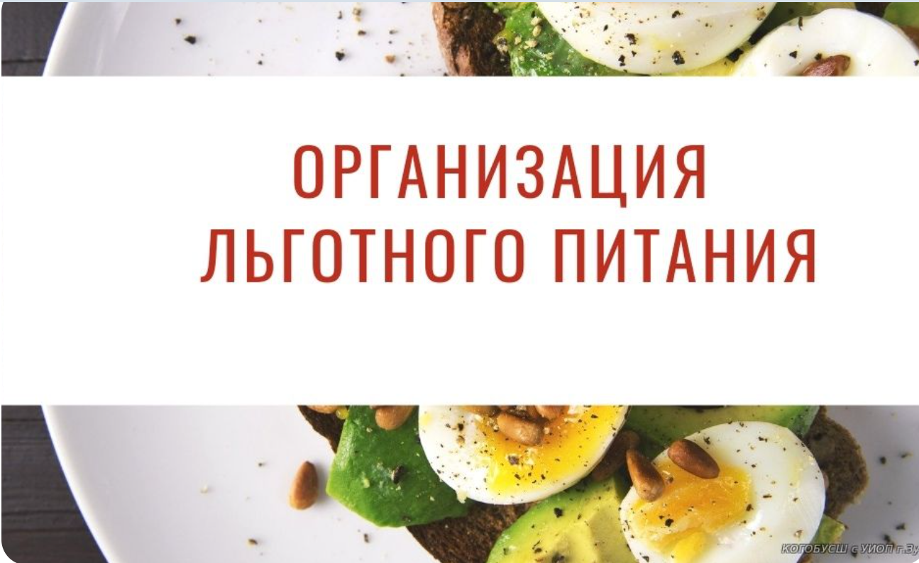 Организация льготного питания..